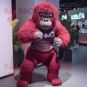 Maroon Gorilla mascotte...