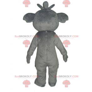 Obří a usměvavý šedo-bílý koala maskot - Redbrokoly.com