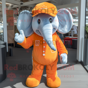 Oranje olifant mascotte...