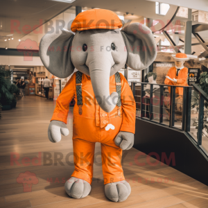 Orange Elephant maskot...