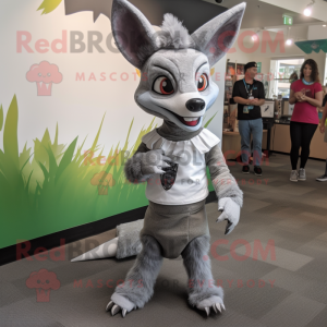 Silver Chupacabra maskot...