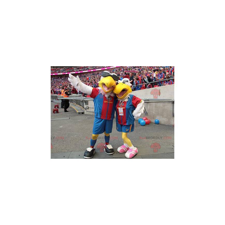 2 mascots of white seagull birds - Redbrokoly.com 2 mascots of white seagull birds - Redbrokoly.com