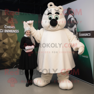 Biała postać w kostiumie...