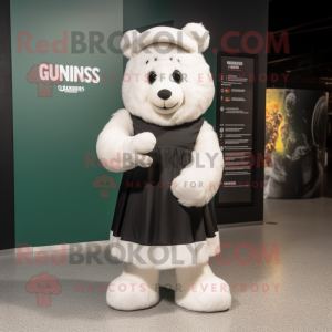 Hvit Guinness maskot drakt...