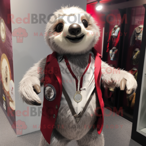 Silver Sloth mascotte...