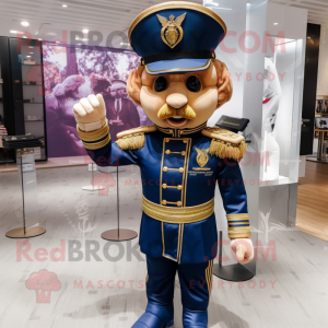 Gold Navy Soldier mascotte...