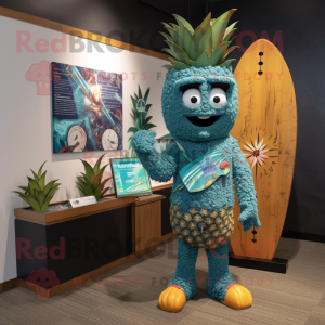 Teal Pineapple mascotte...