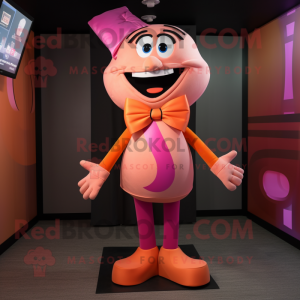 Oranje roze mascotte...