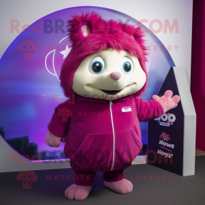 Magenta Hedgehog mascotte...