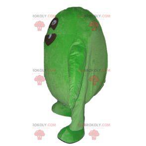 Divertente e originale grande mascotte mostro verde e nero -