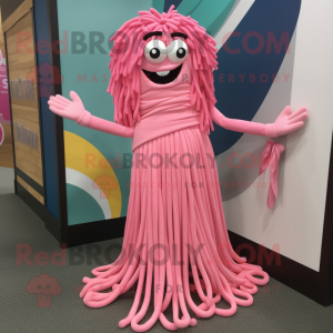 Pink Spaghetti maskot...