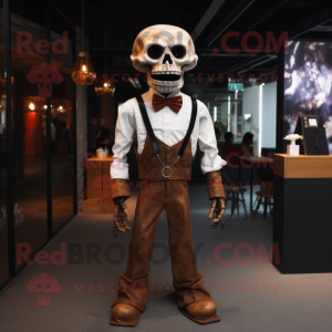 Rust Skull mascotte kostuum...