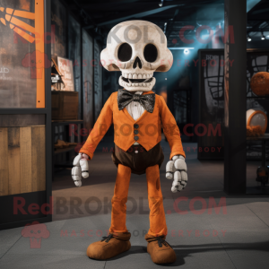 Rust Skull maskot kostume...