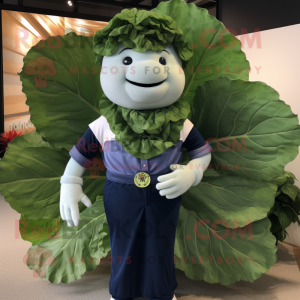 Navy Cabbage Leaf mascotte...