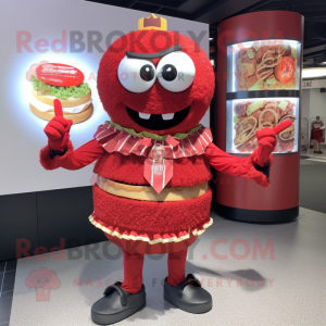 Red Burgers mascotte...