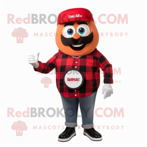 Rood Shakshuka mascotte...