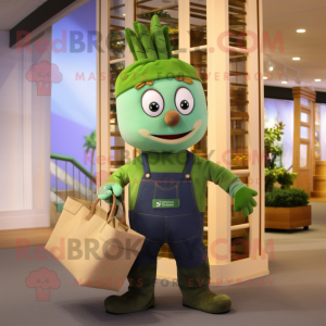 Olive Aglet maskot drakt...