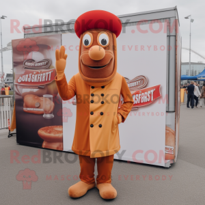 Tan Currywurst mascotte...