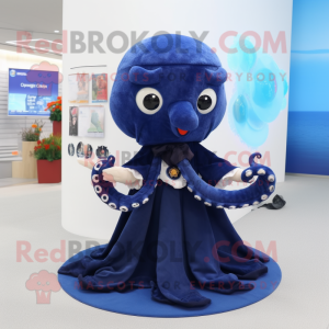 Marineblauer Oktopus...