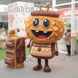 Brown Hamburger mascotte...