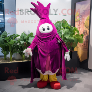 Magenta majroe maskot...