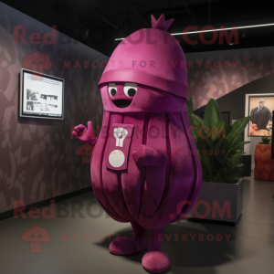 Magenta majroe maskot...