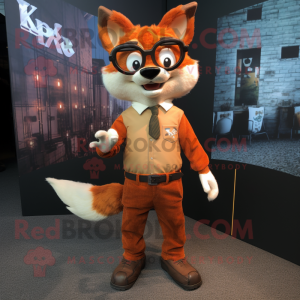 Rust Fox mascotte kostuum...