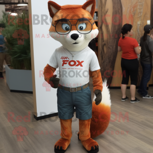 Rust Fox mascotte kostuum...