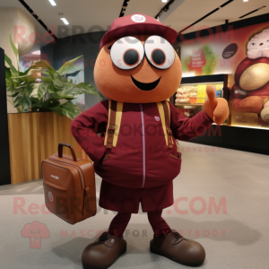 Maroon Abrikos maskot...