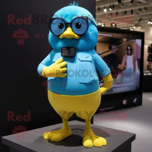 Sky Blue Canary maskot...