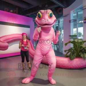 Pink Anaconda maskot...