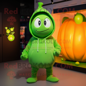 Lime Green Pumpkin mascotte...