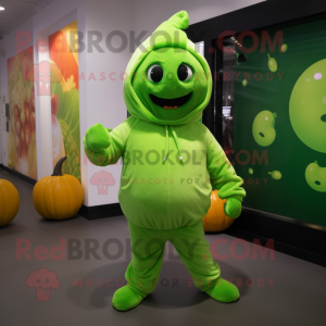 Lime Green Pumpkin mascotte...