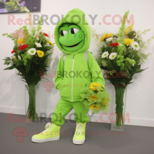 Postava maskota Lime Green...