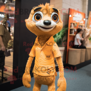 Oransje Meerkat maskot...