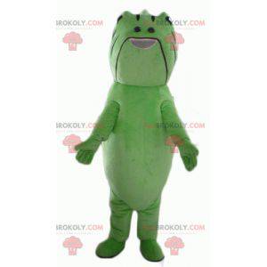 Green and black creature fish mascot - Redbrokoly.com