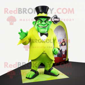Lime Green Ogre mascotte...