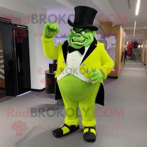 Lime Green Ogre mascotte...