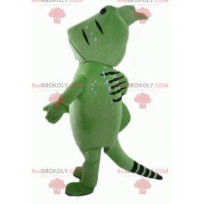 Green and black creature fish mascot - Redbrokoly.com