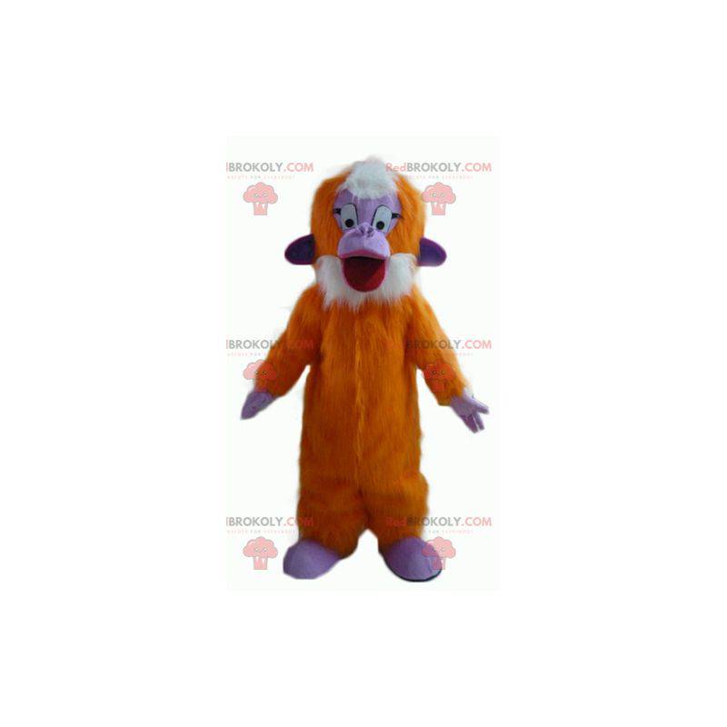 Oransje lilla og hvit ape maskot alle hårete - Redbrokoly.com Oransje lilla og hvit ape maskot alle hårete - Redbrokoly.com