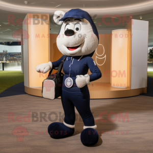 Navy Golf Bag maskot...