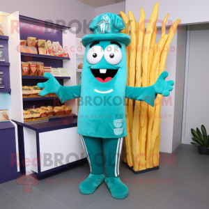 Teal French Fries mascotte...