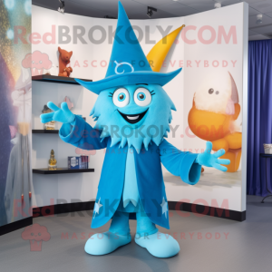 Cyan Witch S Hat mascotte...