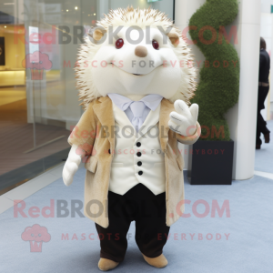 Cream Hedgehog maskot...