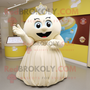 Postava maskota krémového...