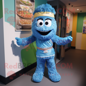 Blue Pad Thai mascotte...