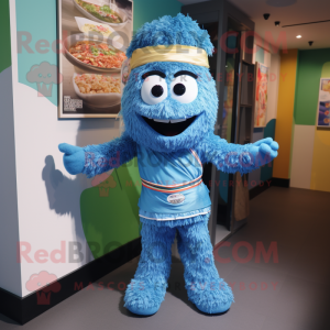 Postava maskota Blue Pad...