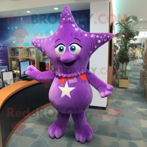 Lilla Starfish maskot...