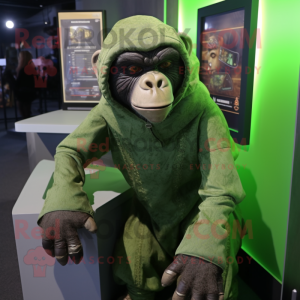 Olive Chimpansee mascotte...