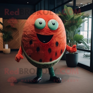 Rust vannmelon maskot drakt...